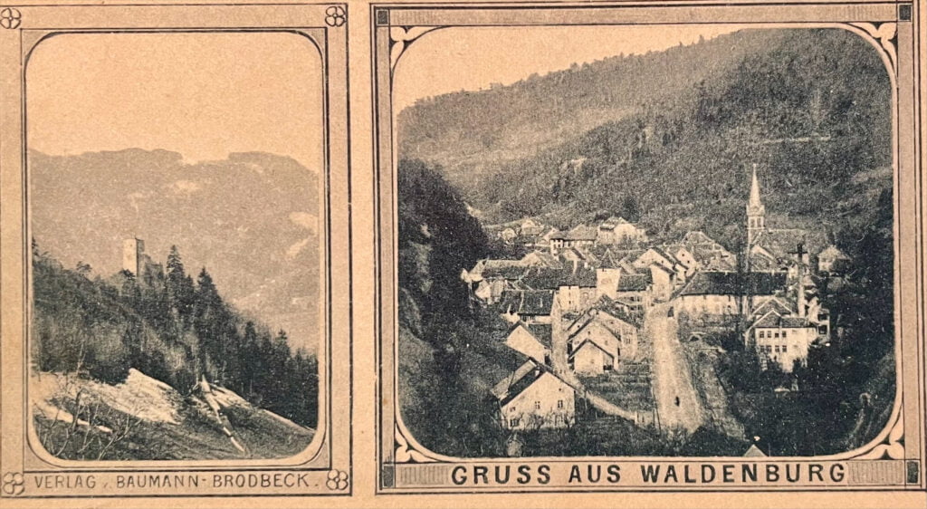 Postkarte von Waldenburg, 1989
